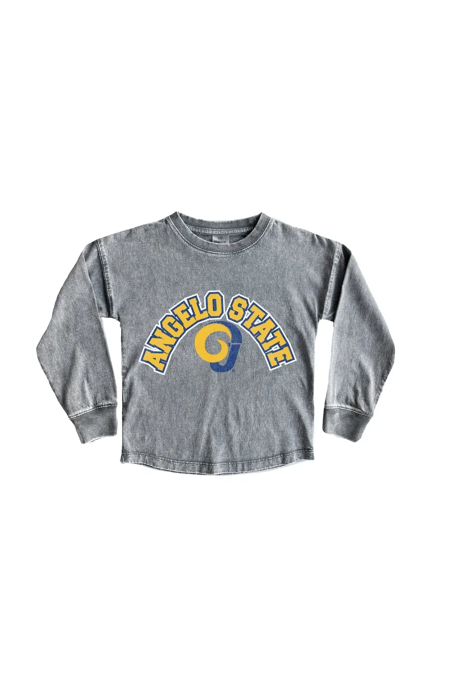 ANGELO STATE RAMS KIDS FADED WASH PULLOVER