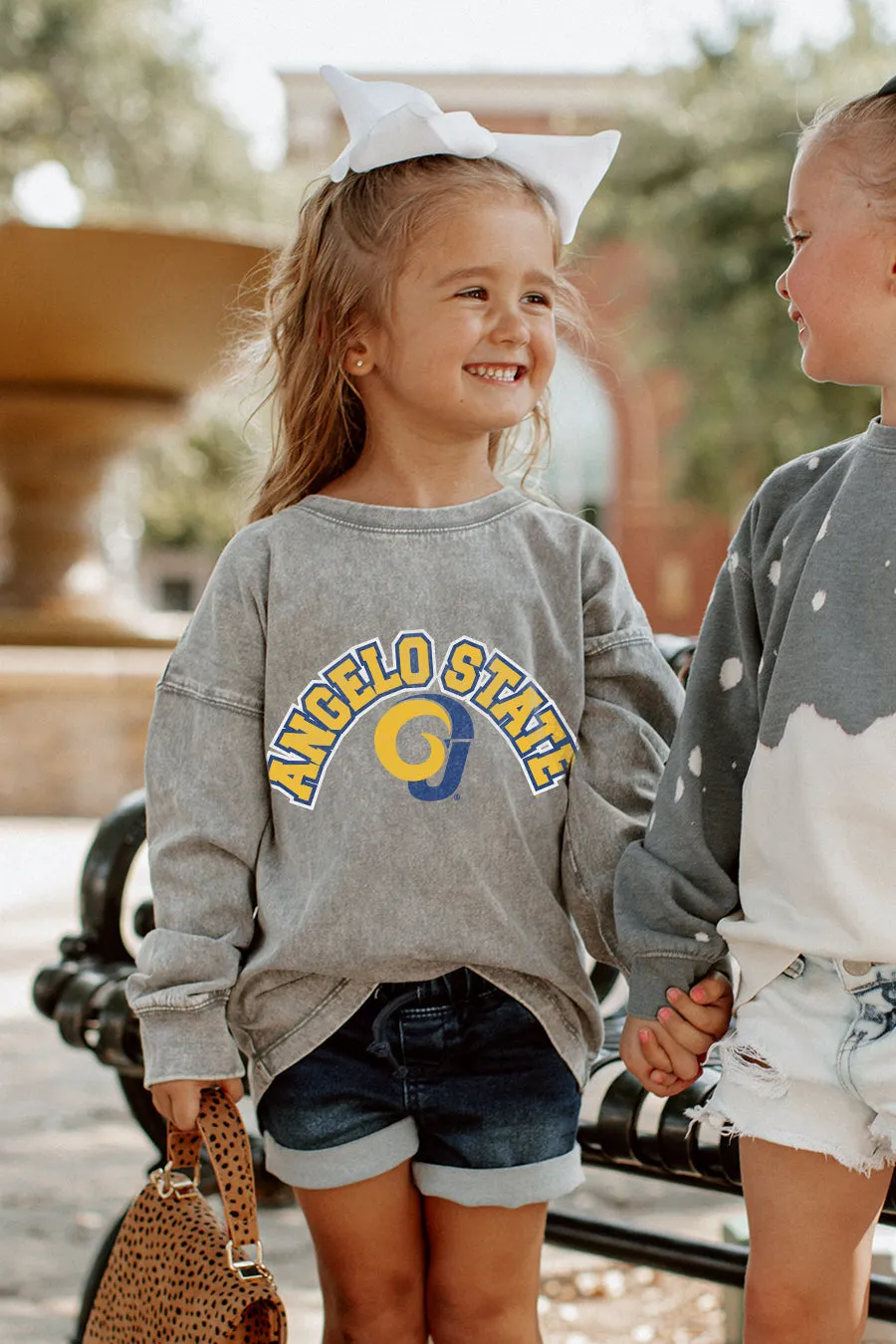 ANGELO STATE RAMS KIDS FADED WASH PULLOVER