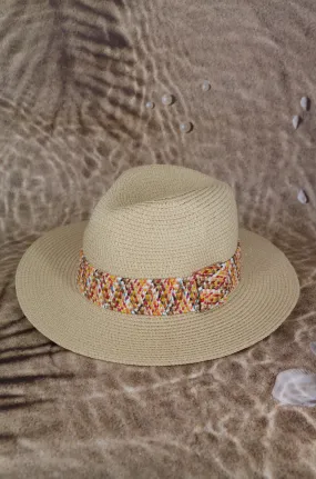 Colorful Band Brim Hat
