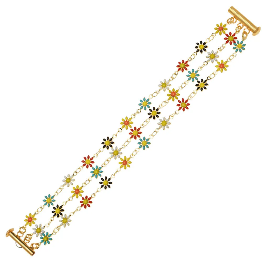 Colorful Daisy Darling Bracelet