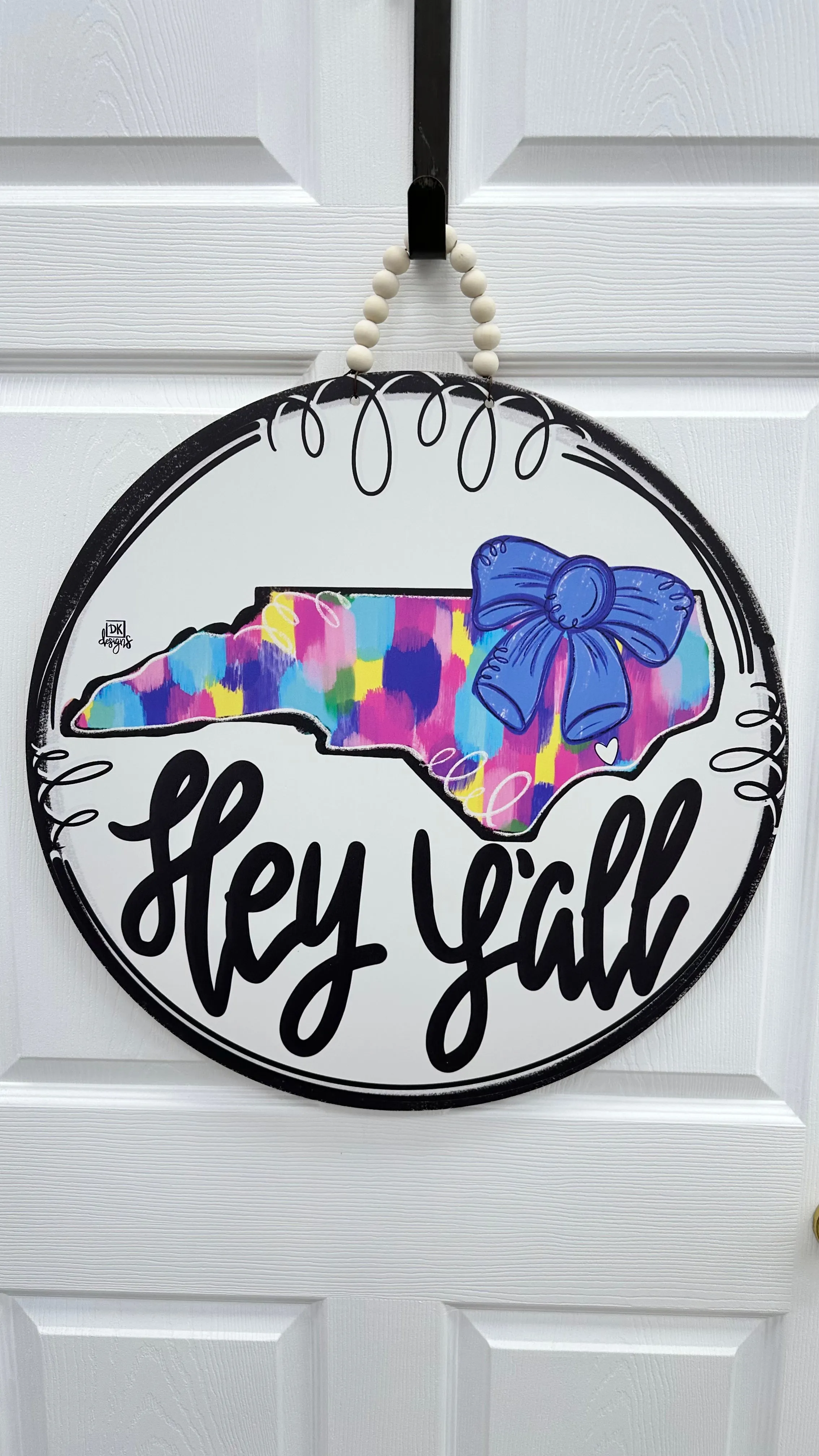 Colorful NC Door Hanger