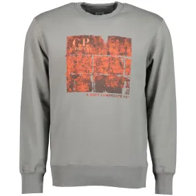 C.P. Crewneck Graphic Print Sweatshirt