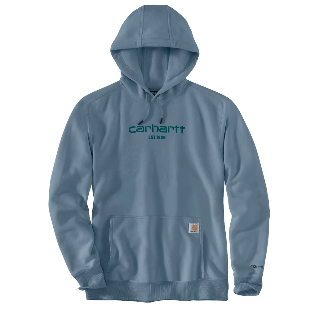 Force Relaxed Fit Lightweight Logo Graphic Sweatshirt - HG7-Thundercloud | Carhartt 106655