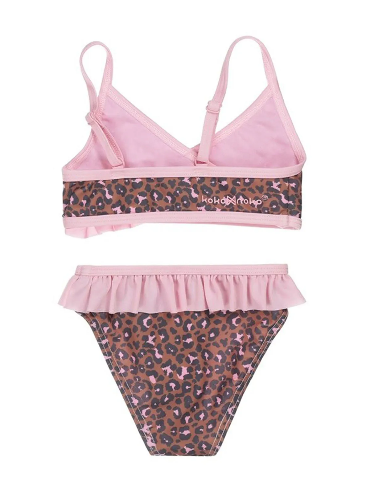 Girls swimsuit bikini with animal print-V42926-3719