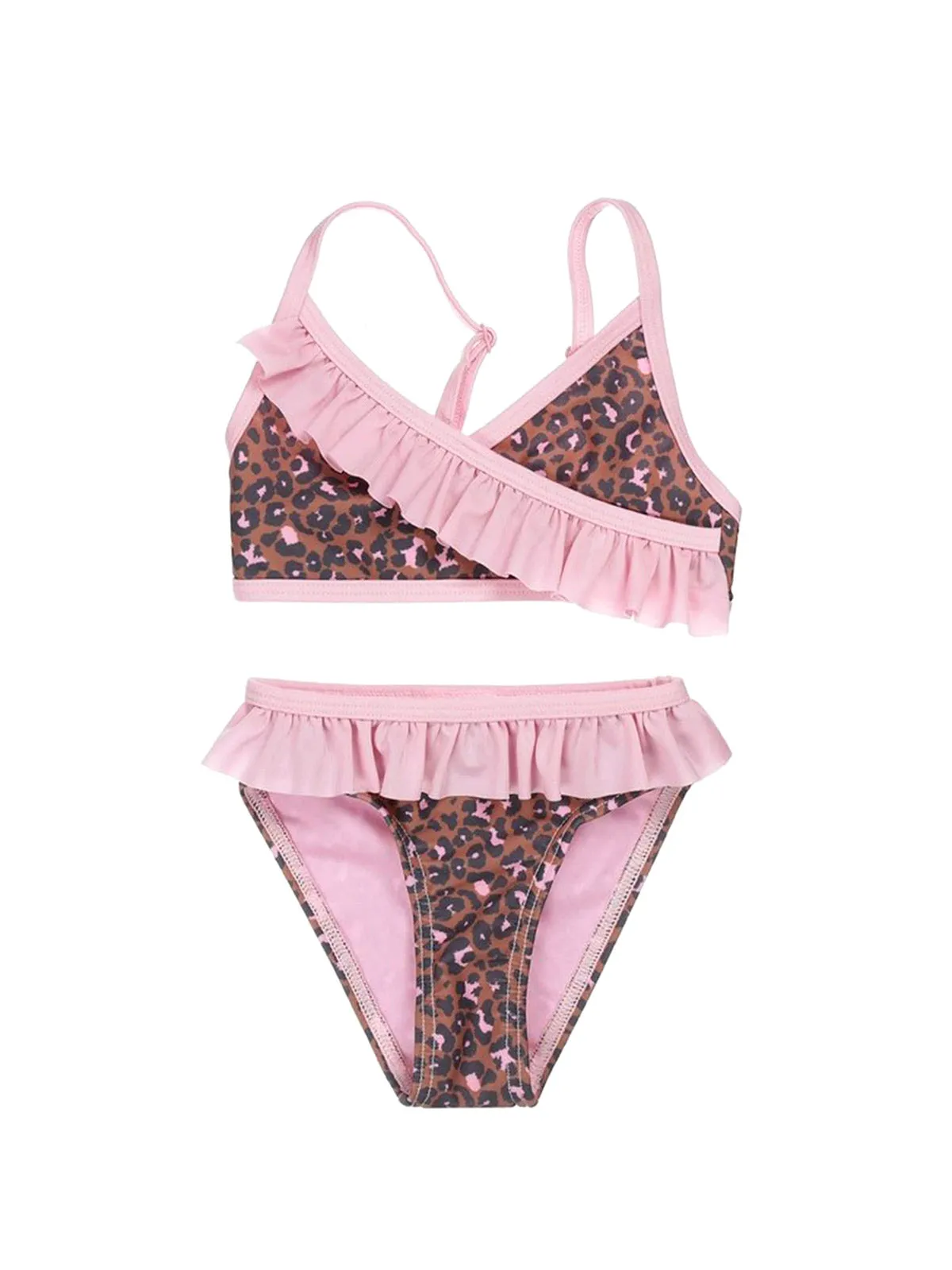 Girls swimsuit bikini with animal print-V42926-3719