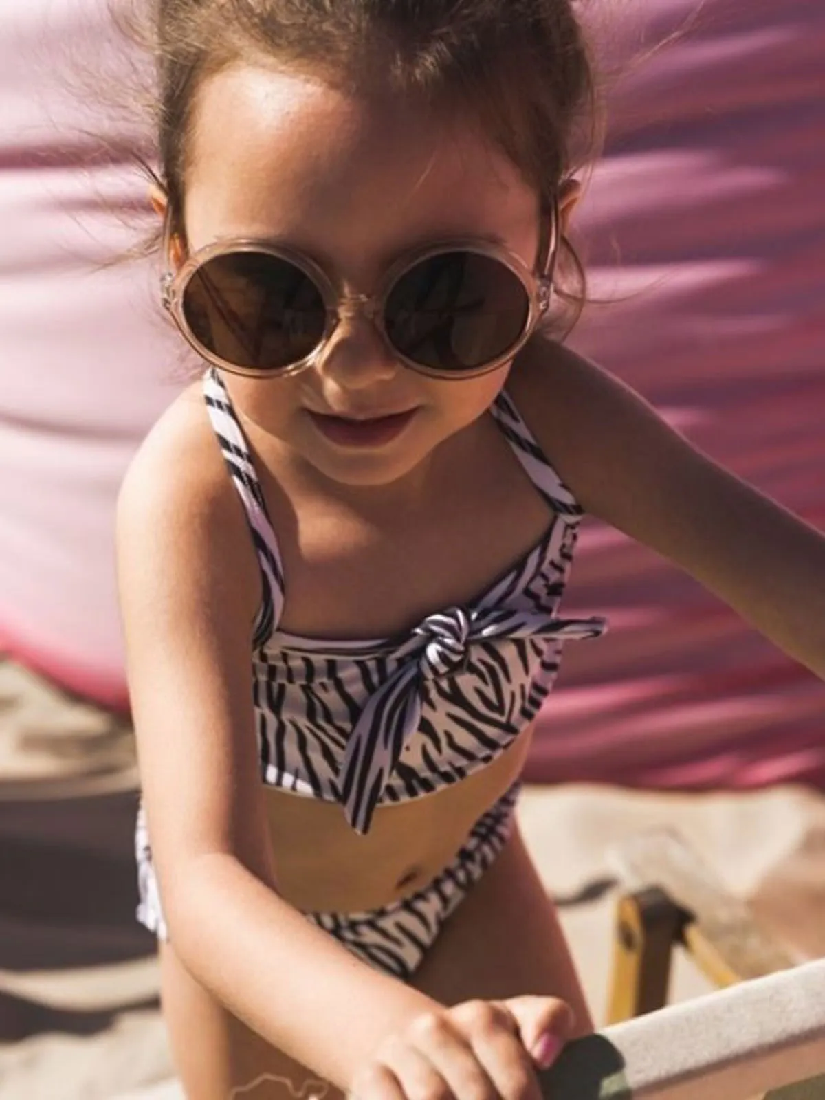 Girls swimsuit bikini with print-V42962-3719