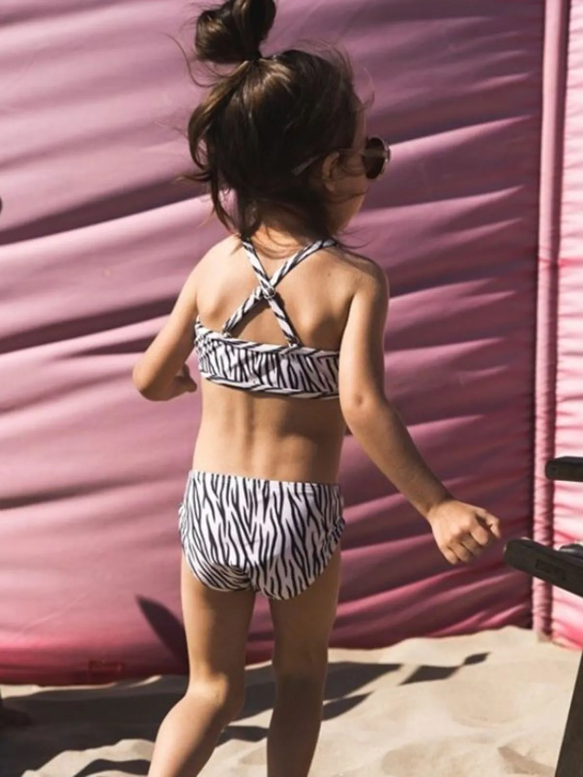 Girls swimsuit bikini with print-V42962-3719