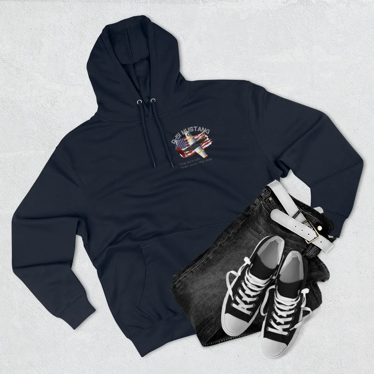 Hoodie ( Air Force P-51 Mustang ) Military Style