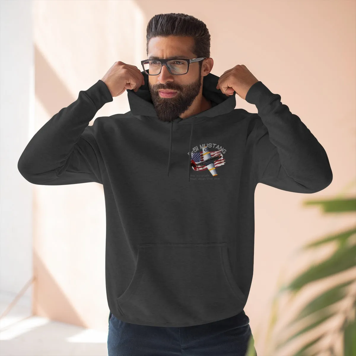 Hoodie ( Air Force P-51 Mustang ) Military Style
