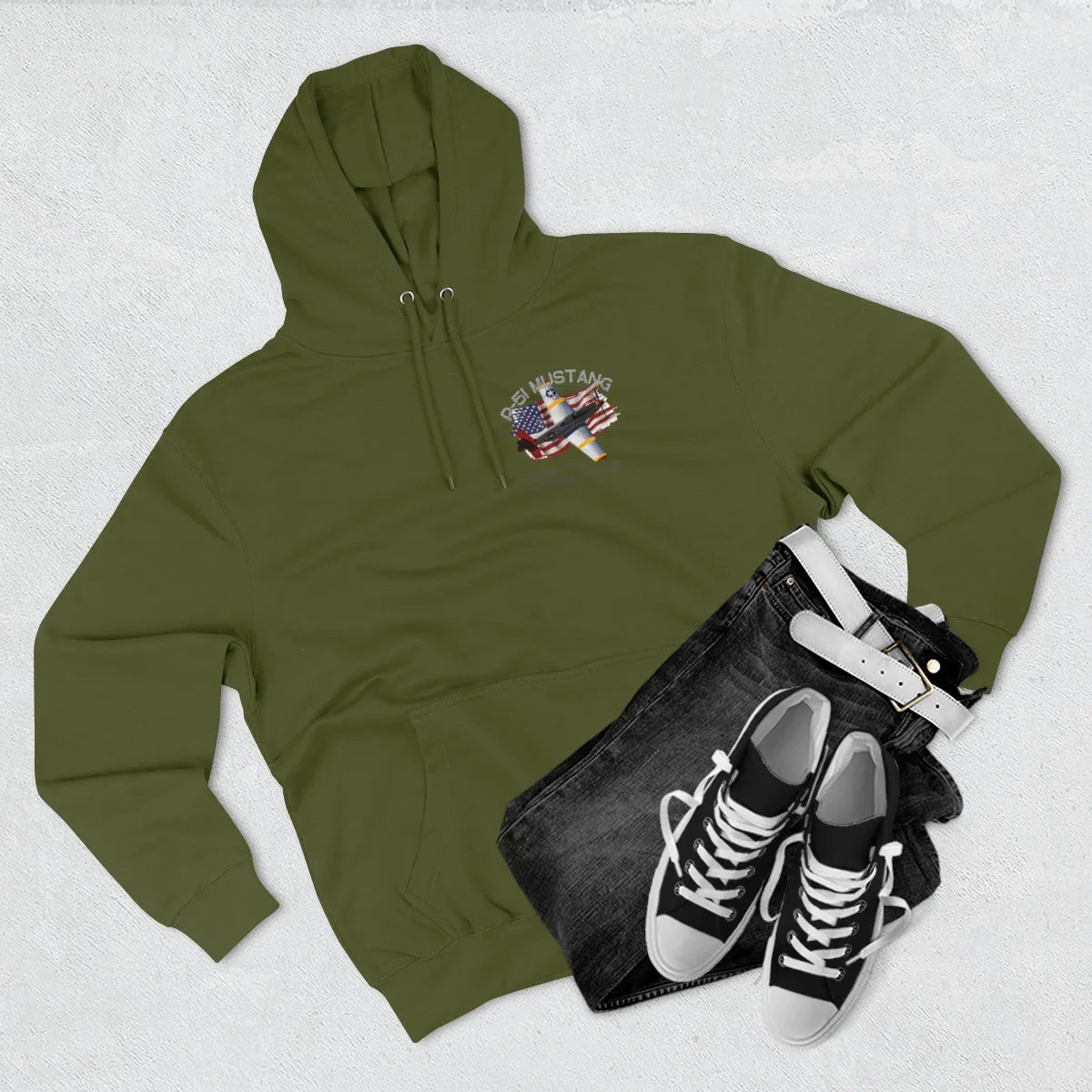 Hoodie ( Air Force P-51 Mustang ) Military Style