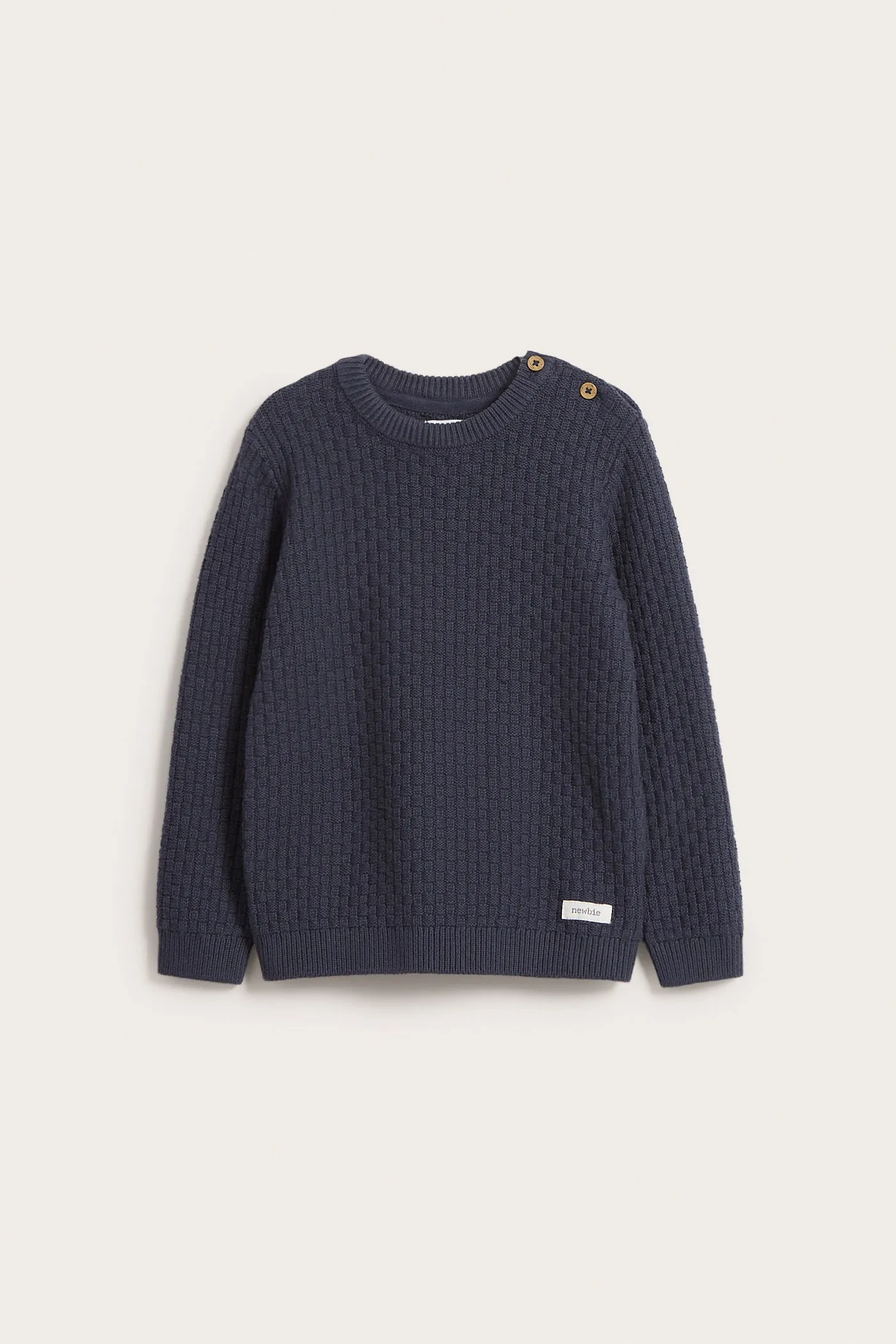 Kids blue pattern knitted jumper
