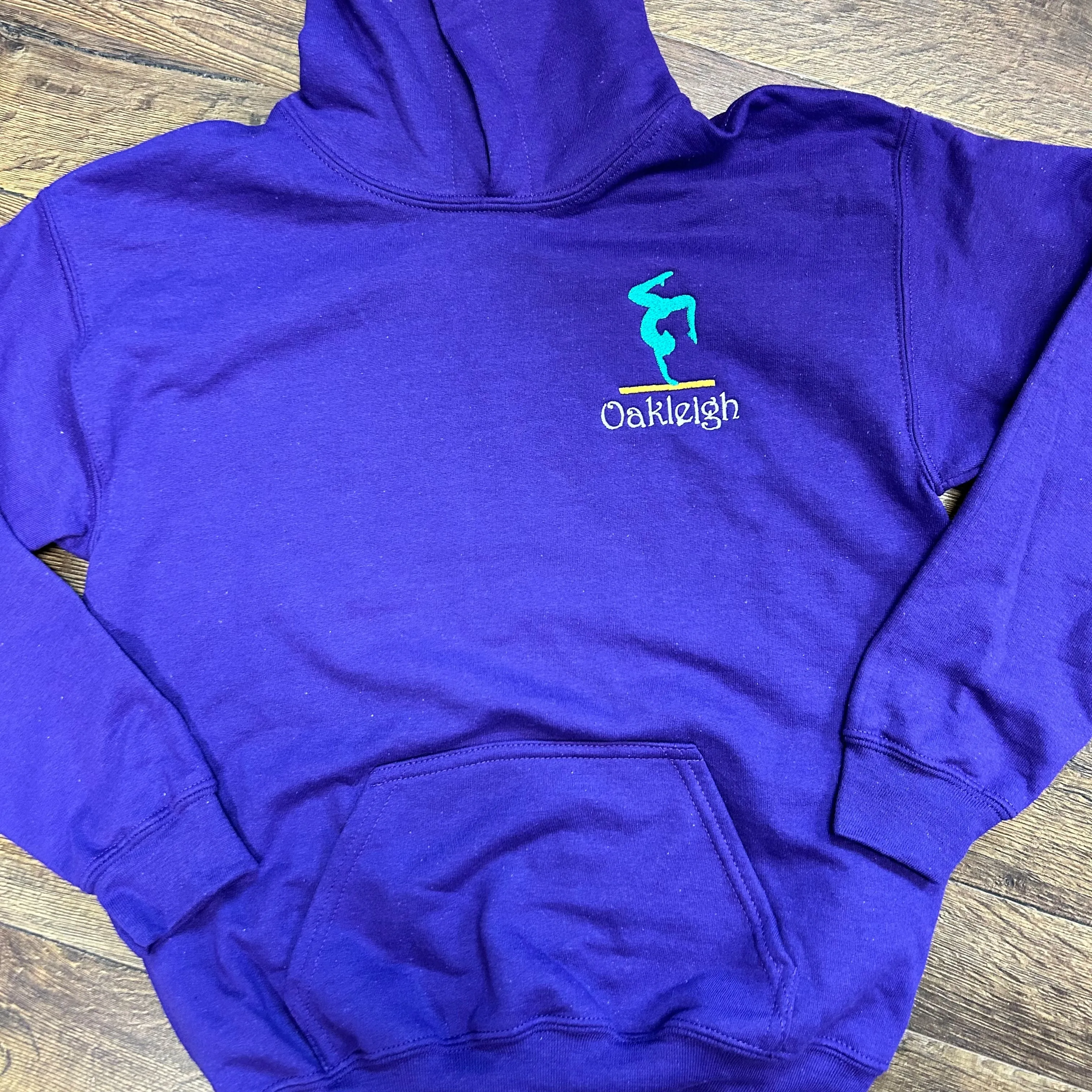 Kids Personalized Gymnastics Hooded Sweatshirt