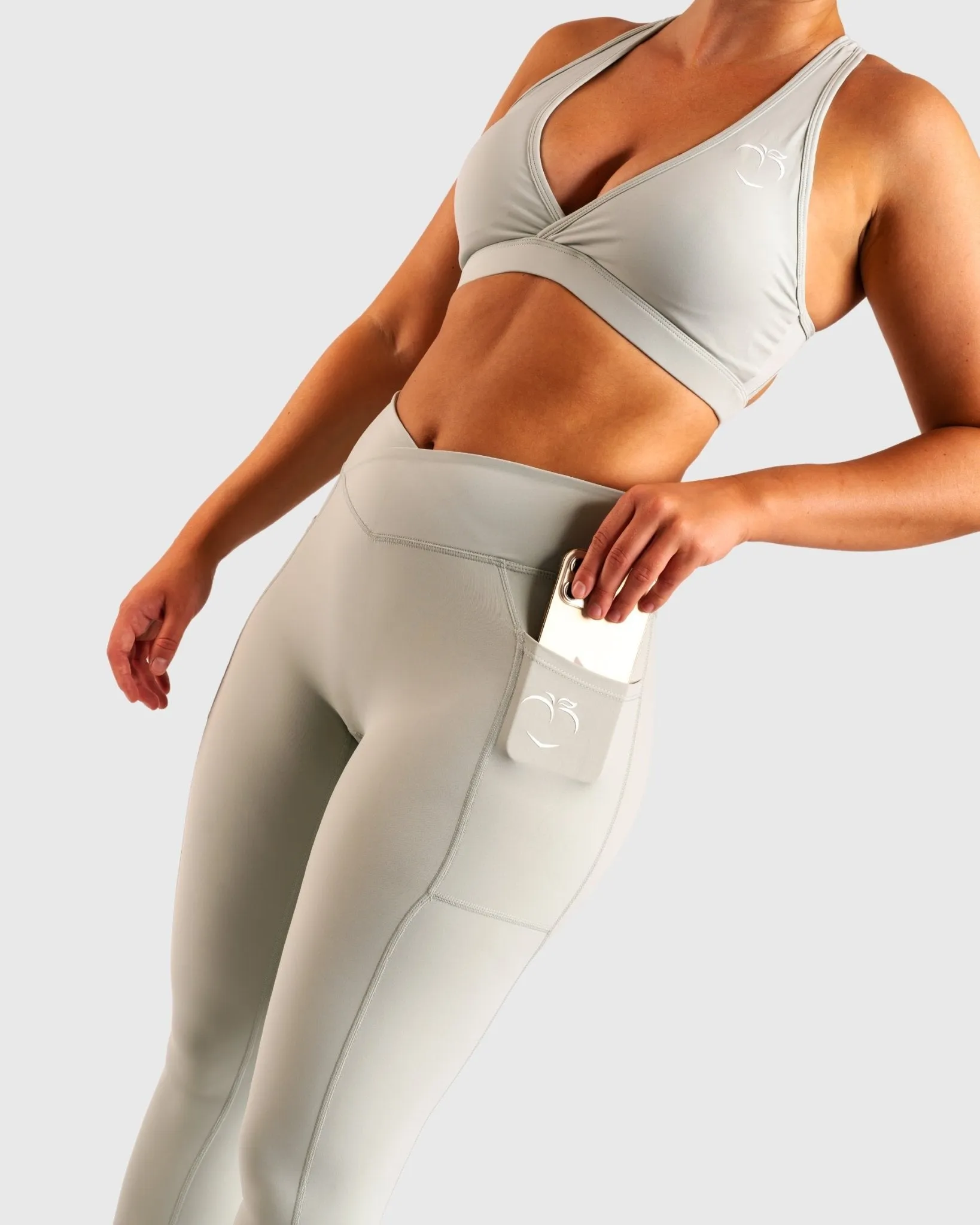 Mint Green Fusion Mid Waist Tights