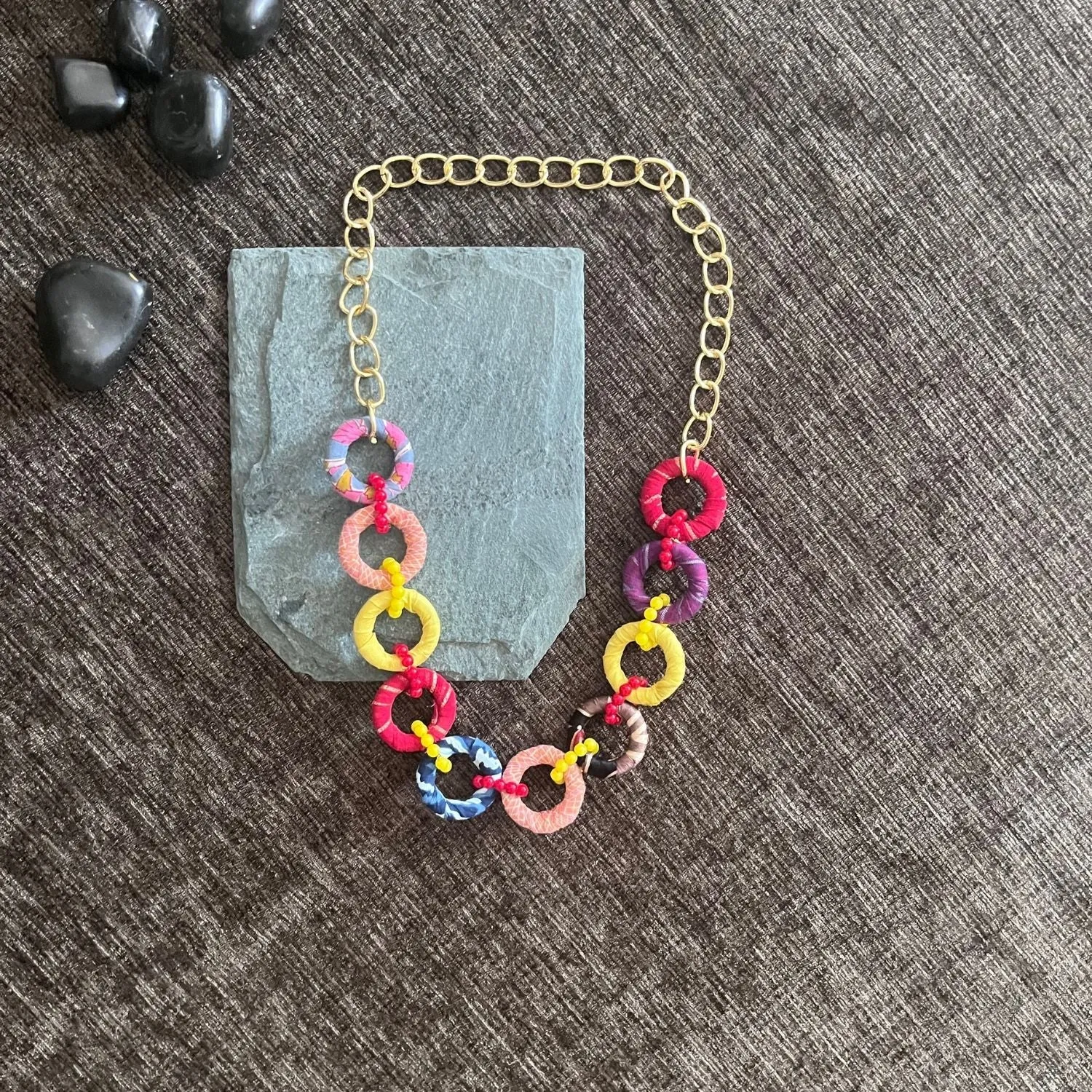 Multi Colour Necklace For Women | Playful | Vibrant | Multi Coloured | Casual