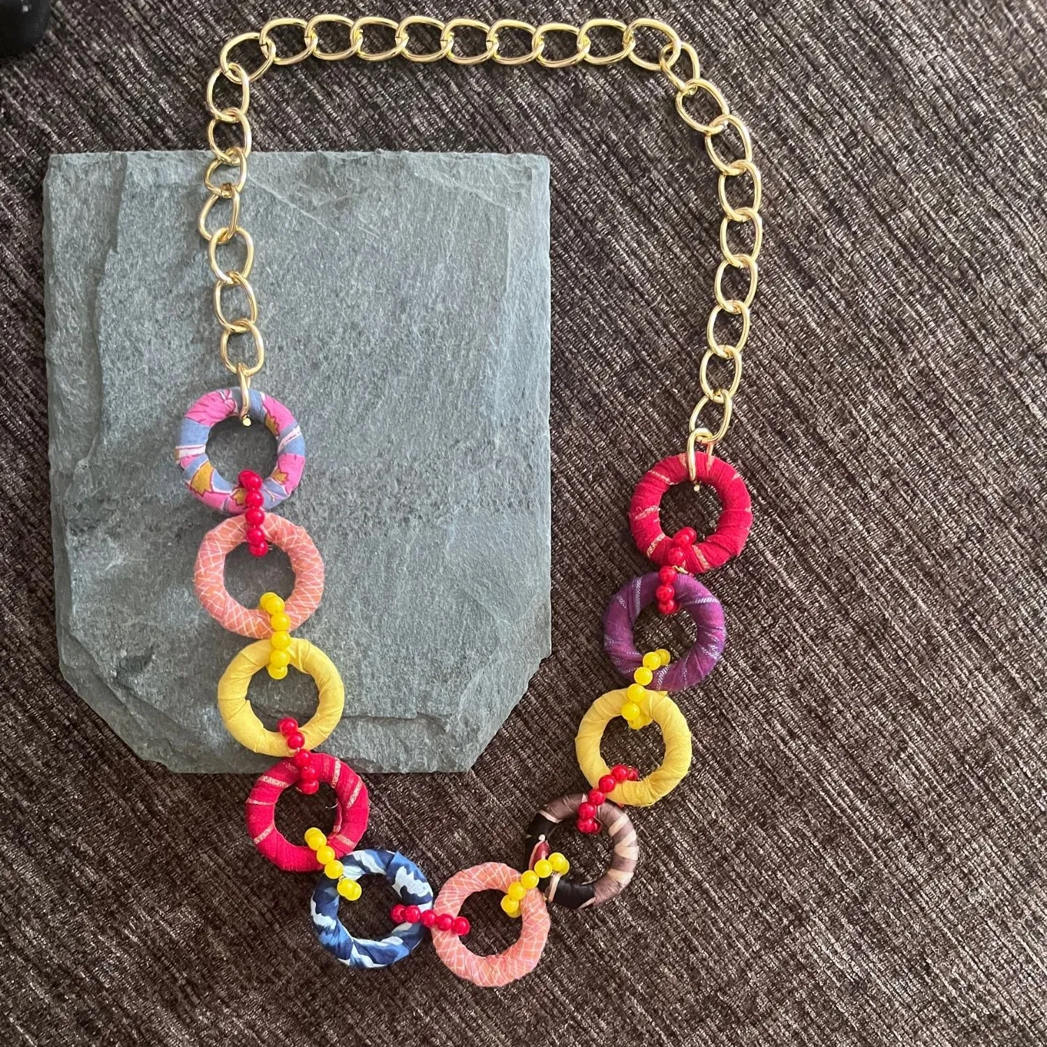Multi Colour Necklace For Women | Playful | Vibrant | Multi Coloured | Casual