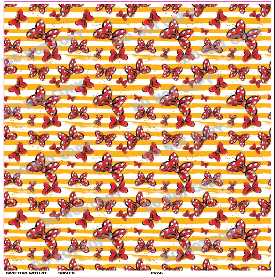 PV66 Mouse bows vinyl sheet