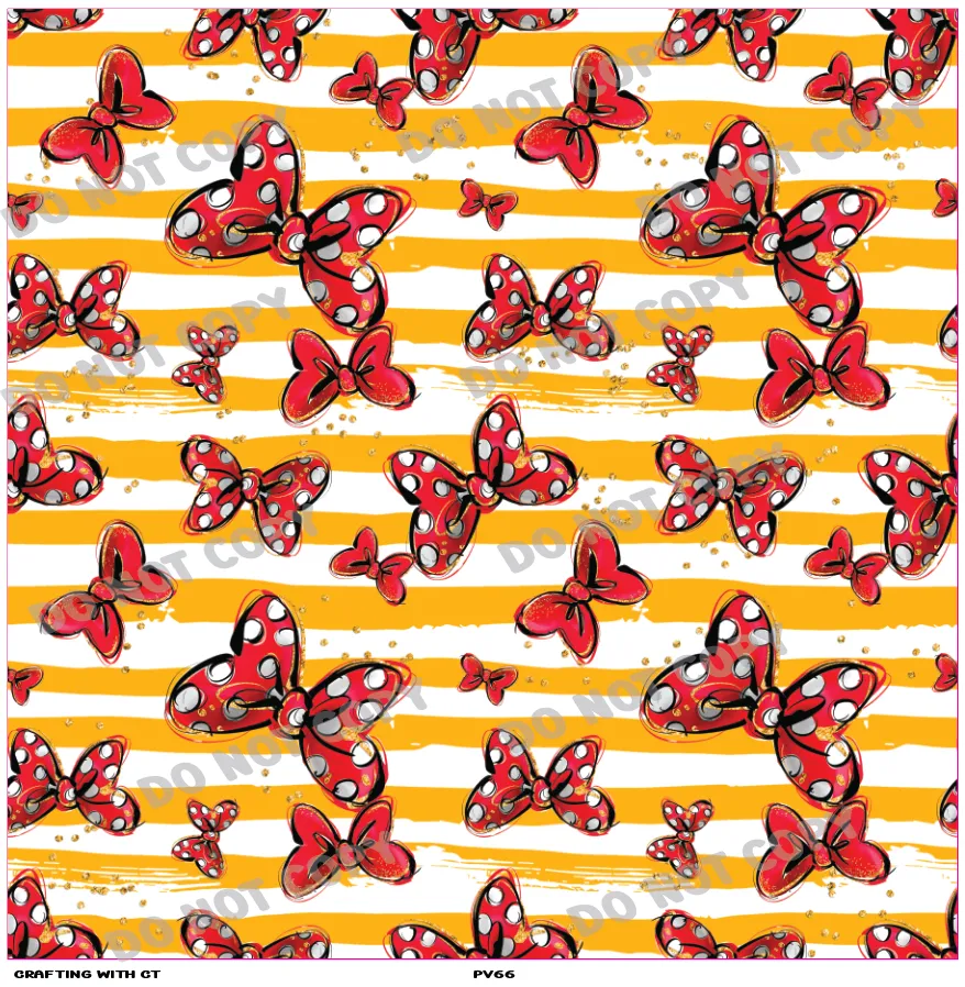 PV66 Mouse bows vinyl sheet
